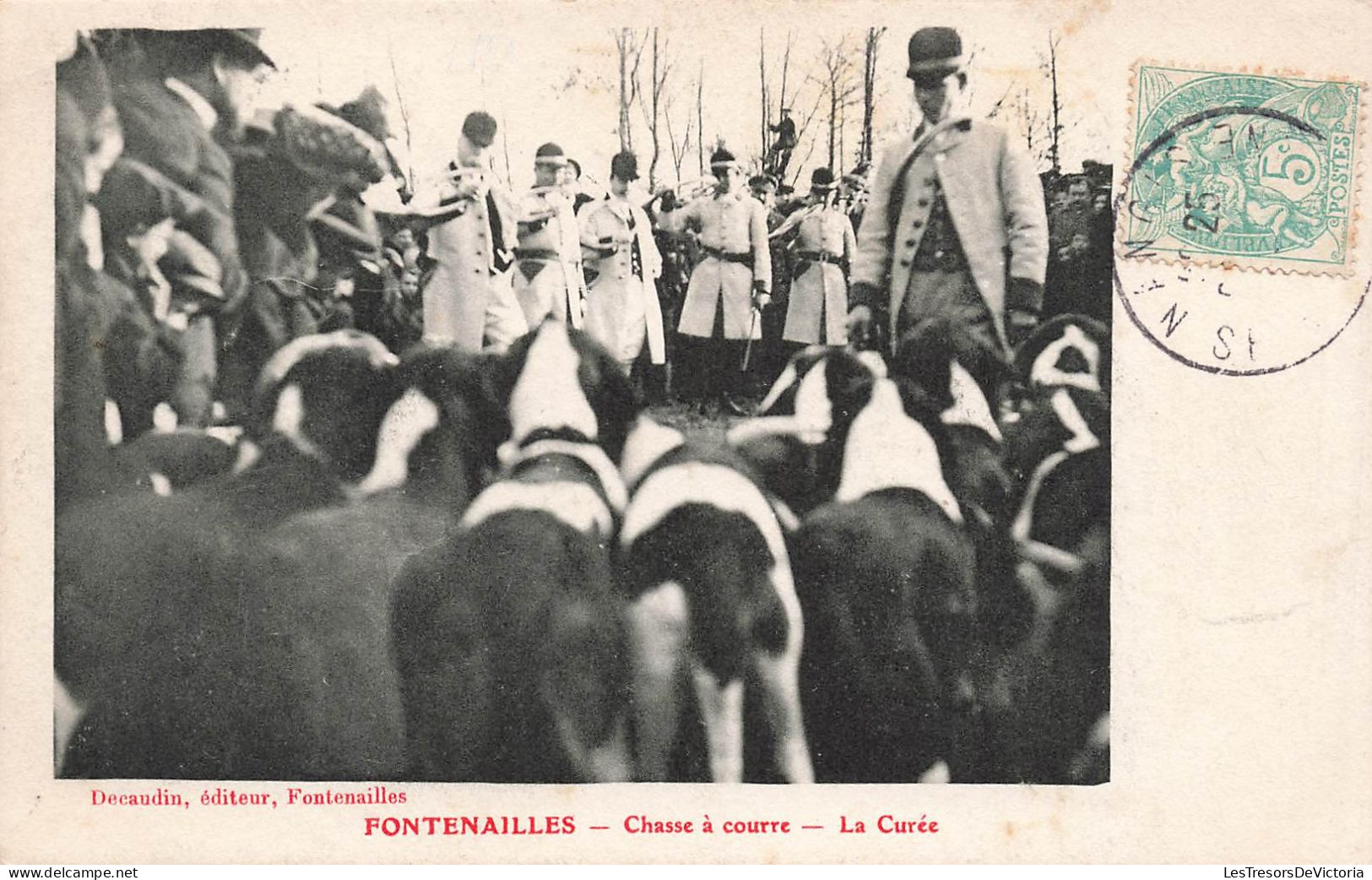 Belgique - Fontenailles - Chasse à Courre - La Curée - Edit. Decaudin  - Carte Postale Ancienne - Bastenaken