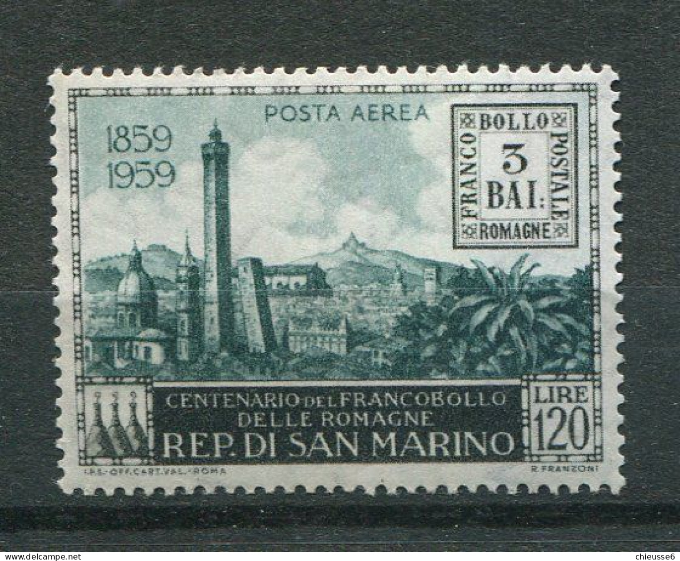 St Marin ** PA 119 - Centenaire Du Timbre De Romagne - Airmail