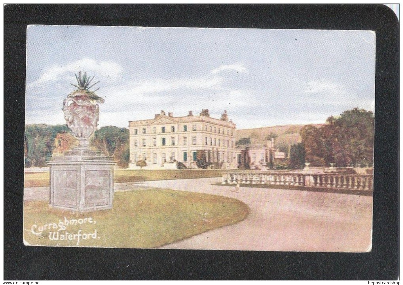 CURRAGHMORE WATERFORD COUNTY WATERFORD IRISH IRELAND USED 1906 LIVERPOOL MESSAGE AND ADDRESS FADED AWAY - Waterford