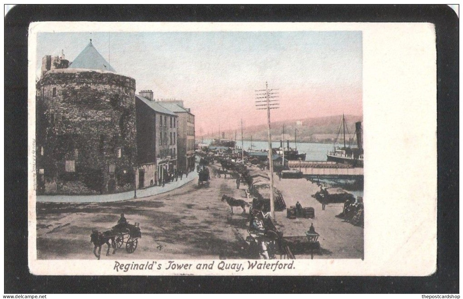 REGINALDS TOWER WATERFORD AND QUAY COUNTY WATERFORD USED 1903 IRISH IRELAND MISS PEACOCK 57 QUEENS ROAD TUNBRIDGE WELLS - Waterford