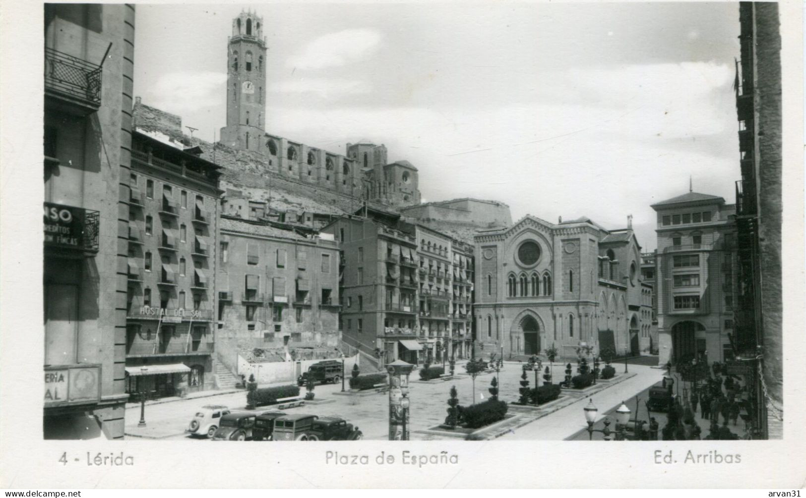 L E R I D A  -  PLAZA De ESPANA - - Lérida