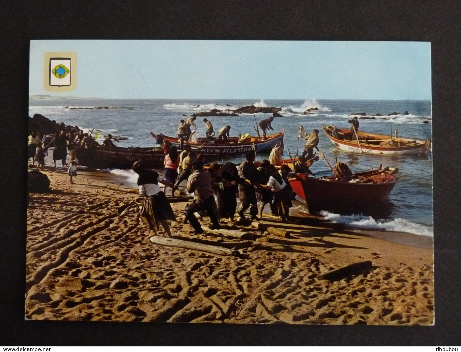 PORTUGAL AVEC YT 781 SCEAU DU ROI DENIS - OBLITERATION POVOA DE VARZIM - PECHE PESCADORES PECHEURS DE CAXINAS - Storia Postale