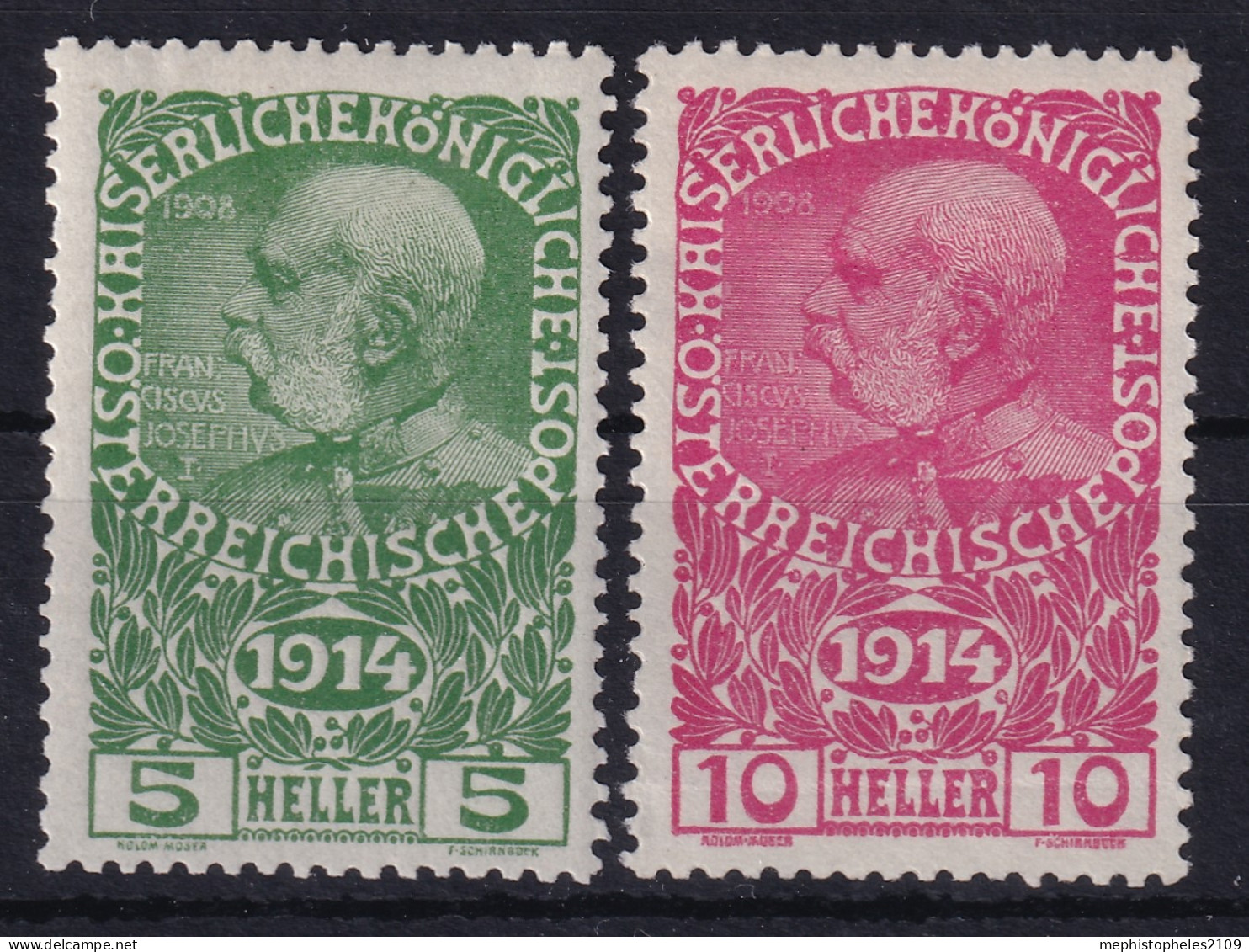 AUSTRIA 1914 - MLH - ANK 178, 179 - Ungebraucht