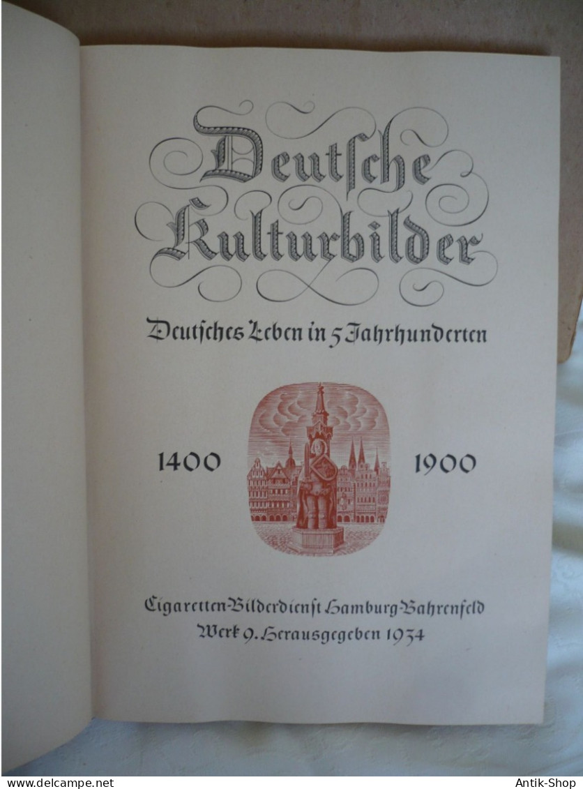 Sammelalbum "Deutsche Kulturbider" Von 1934 In Schutzkarton - Komplett (1120) - Verzamelingen