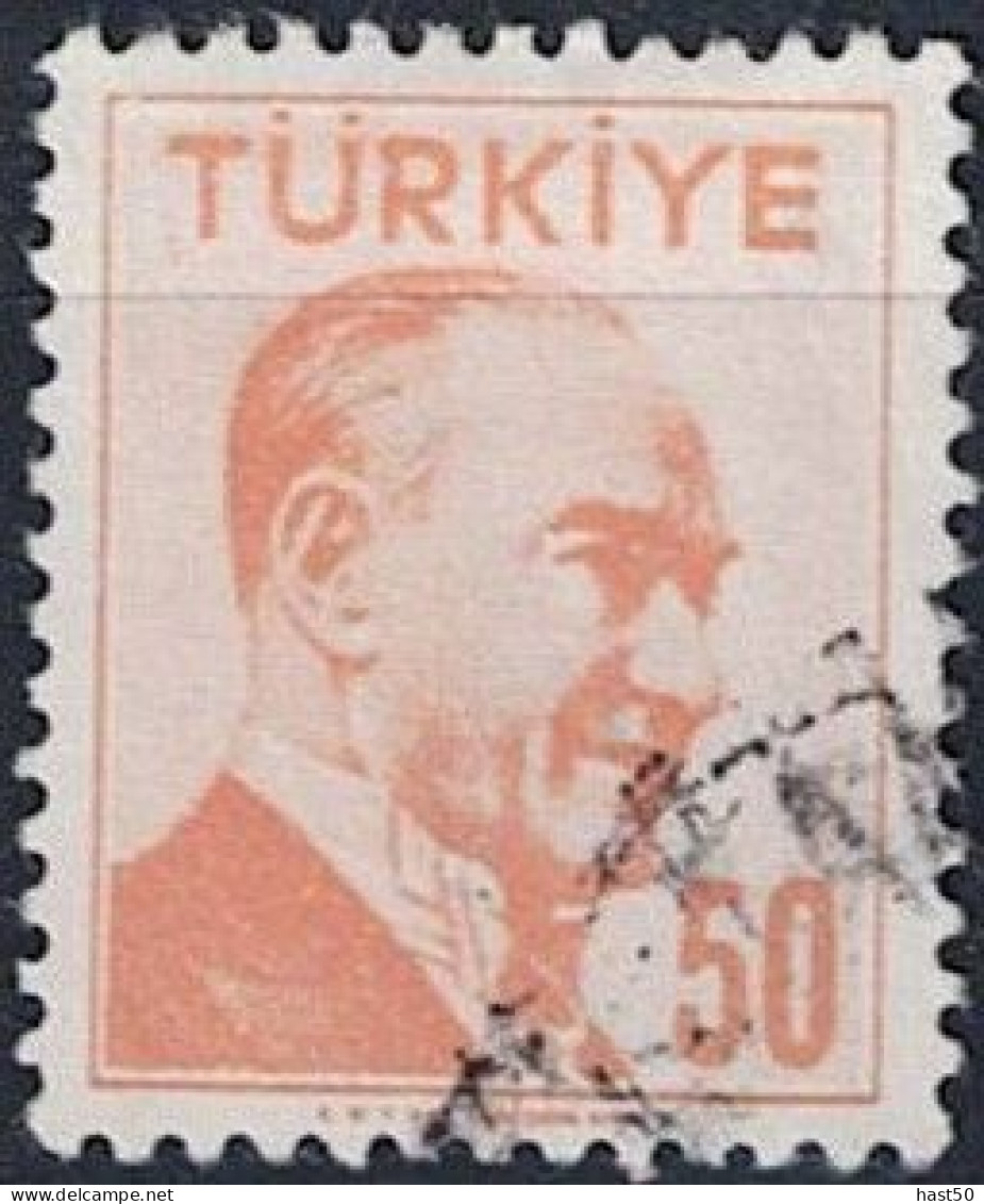 Türkei Turkey Turquie - Atatürk (MiNr: 1505) 1956 - Gest Used Obl - Oblitérés