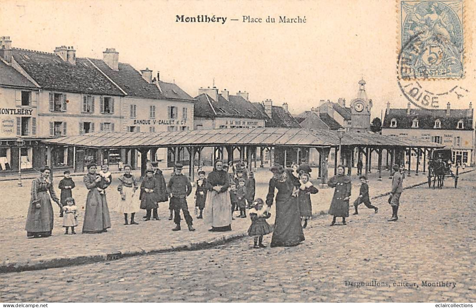 Monthléry            91             Place Du  Marché      (voir Scan) - Montlhery