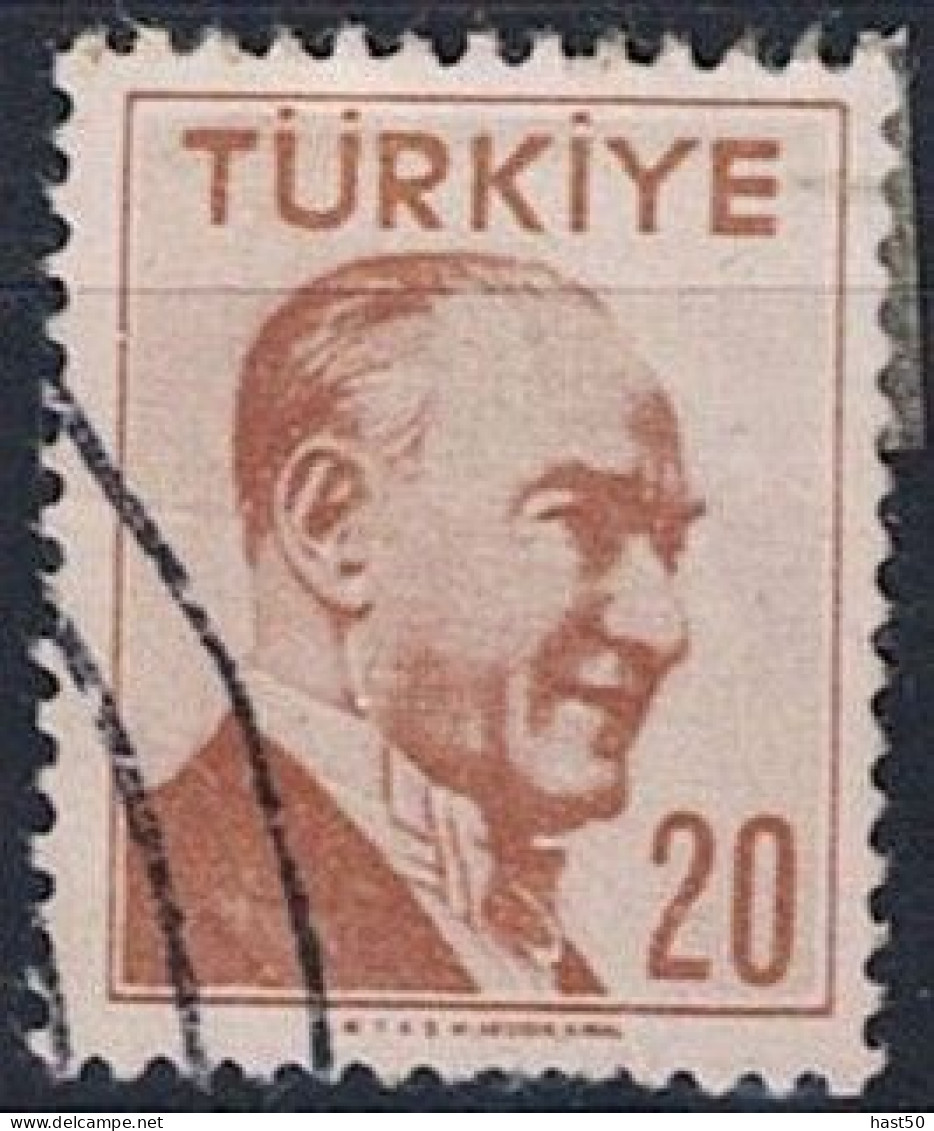Türkei Turkey Turquie - Atatürk (MiNr: 1501) 1956 - Gest Used Obl - Oblitérés