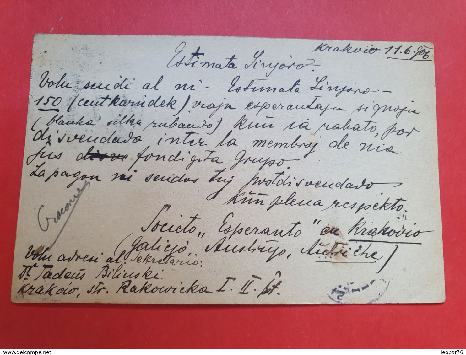 Autriche - Entier Postal + Complément De Krakowi Pour Elbeuf ( France ) En 1906 - JJ 81 - Briefkaarten