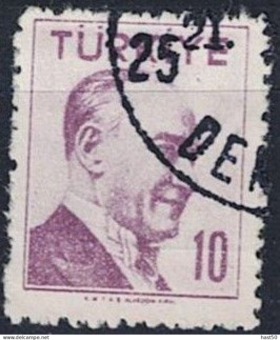 Türkei Turkey Turquie - Atatürk (MiNr: 1497) 1956 - Gest Used Obl - Usati