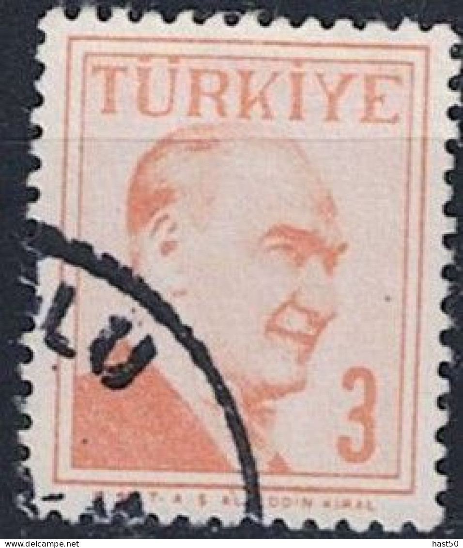 Türkei Turkey Turquie - Atatürk (MiNr: 1576) 1957 - Gest Used Obl - Usati