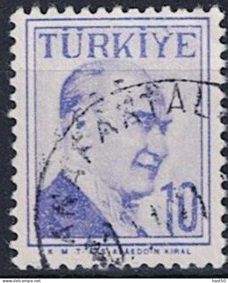 Türkei Turkey Turquie - Atatürk (MiNr: 1579) 1957 - Gest Used Obl - Usati