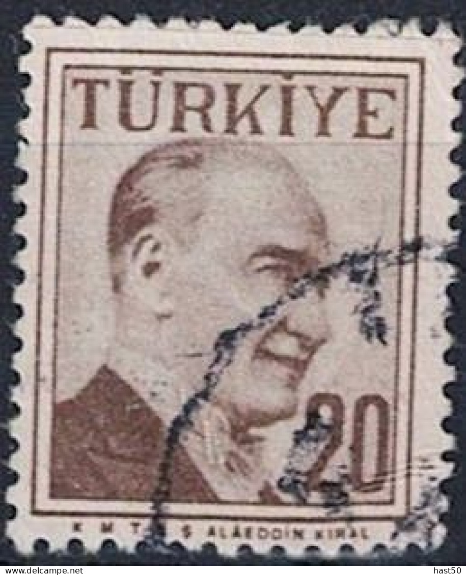 Türkei Turkey Turquie - Atatürk (MiNr: 1583) 1957 - Gest Used Obl - Usati