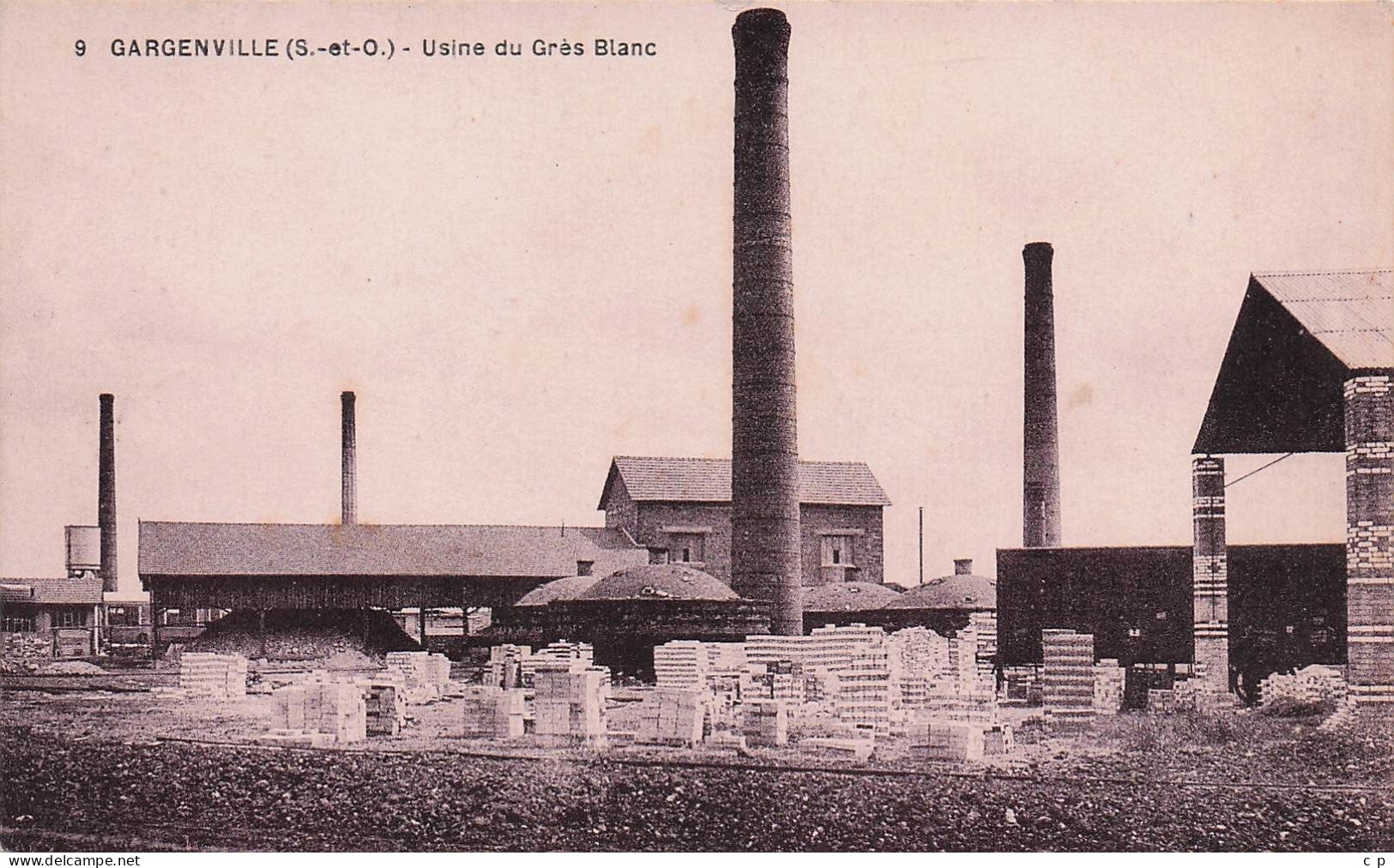 Gargenville - Usine Du Gres Blanc  - CPA°J - Gargenville