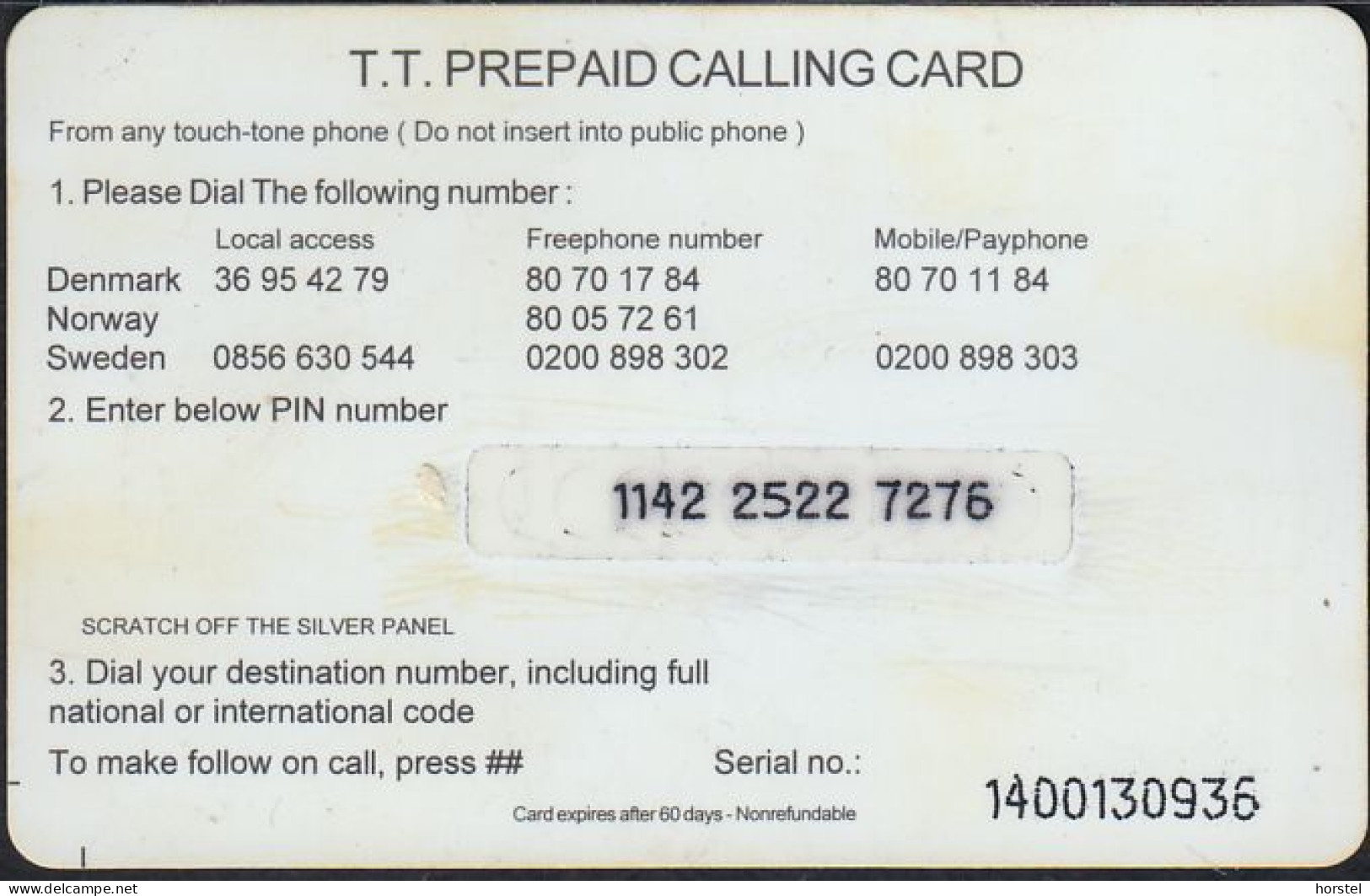 Norway - PPC44-02 Prepaid Calling Card - Joker/T.T.  World Map - Norvège