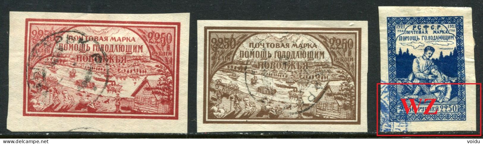 Russia 1921 Mi 165:168 Used   WZ - Gebraucht