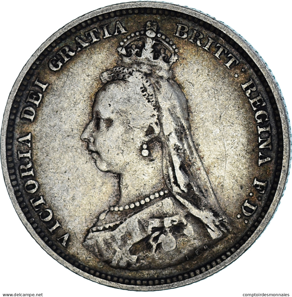 Monnaie, France, Victoria, Shilling, 1887, TB+, Argent - I. 1 Shilling