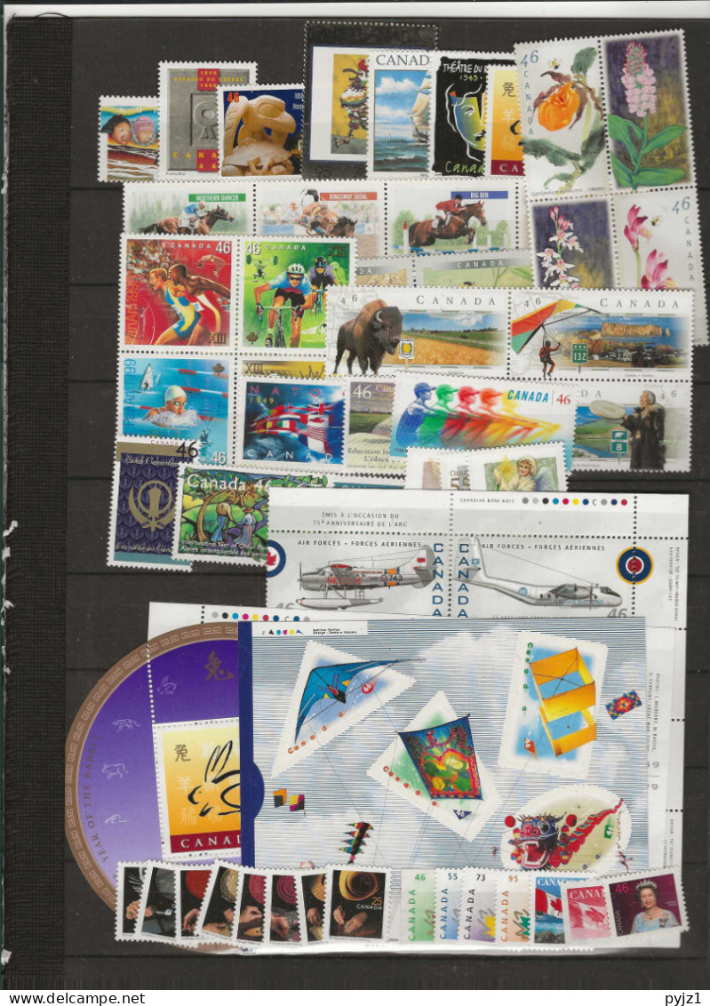 1999 MNH Canada Year Collection According To The Year Book Of The Post "stamps Only" Postfris** - Années Complètes