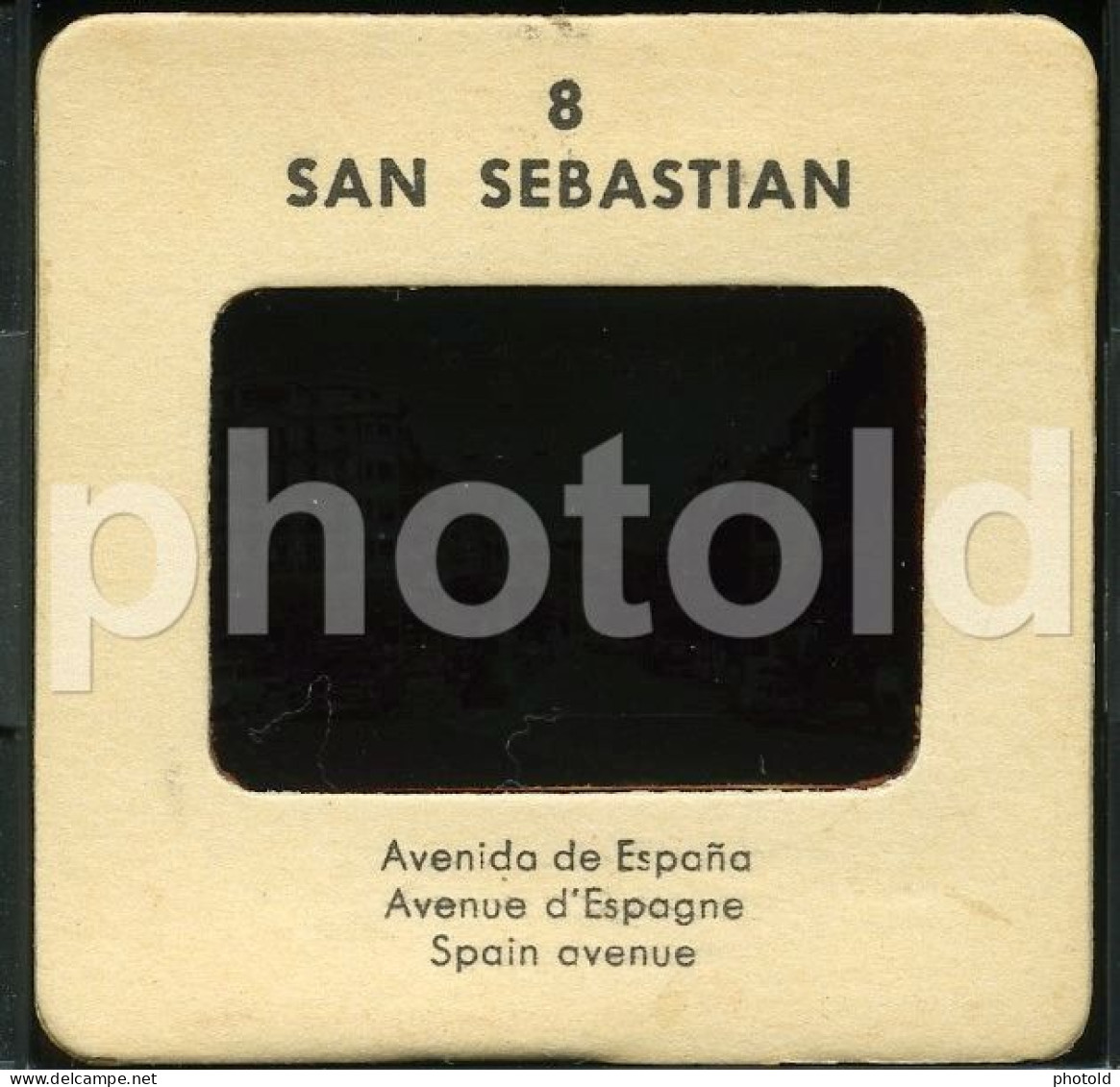 50s CADILLAC SAN SEBASTIAN ESPANA SPAIN ORIGINAL 35 Mm DIAPOSITIVE SLIDE NO PHOTO FOTO NB2590 - Diapositives
