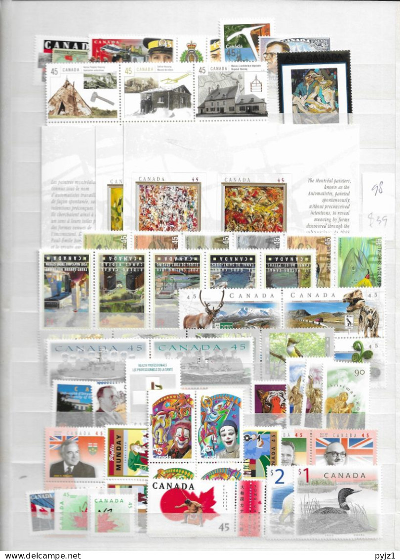 1998 MNH Canada Year Collection According To The Year Book Of The Post "stamps Only" Postfris** - Volledige Jaargang