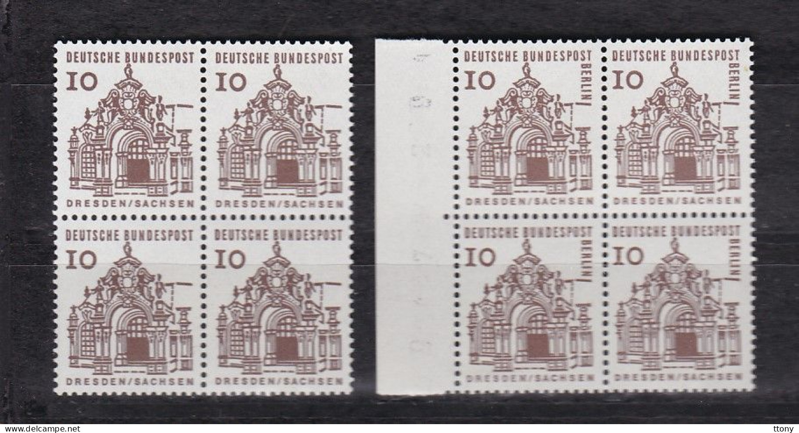 RFA Poste  8 Blocs   Timbres ** Block     Deutsche Bundespost   &   Berlin  &   Bord De Feuille - Ungebraucht