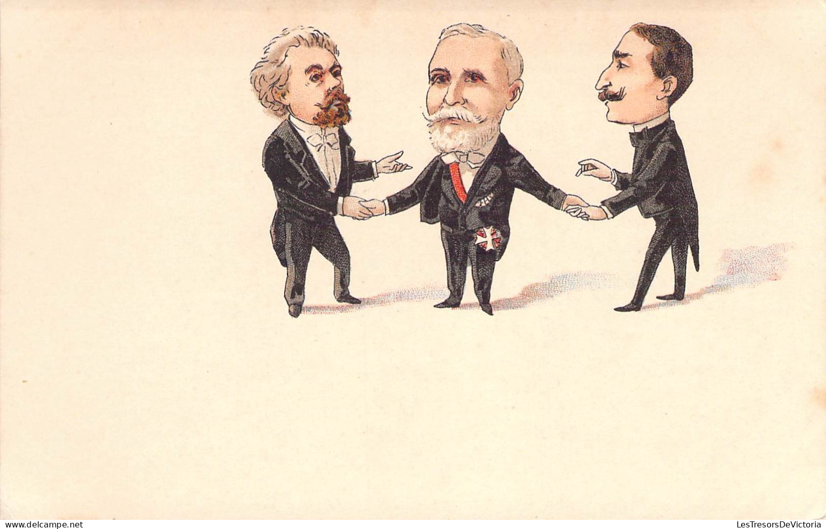 Fantaisies - Caricatures Politique - Hommes  - Carte Postale Ancienne - Hommes