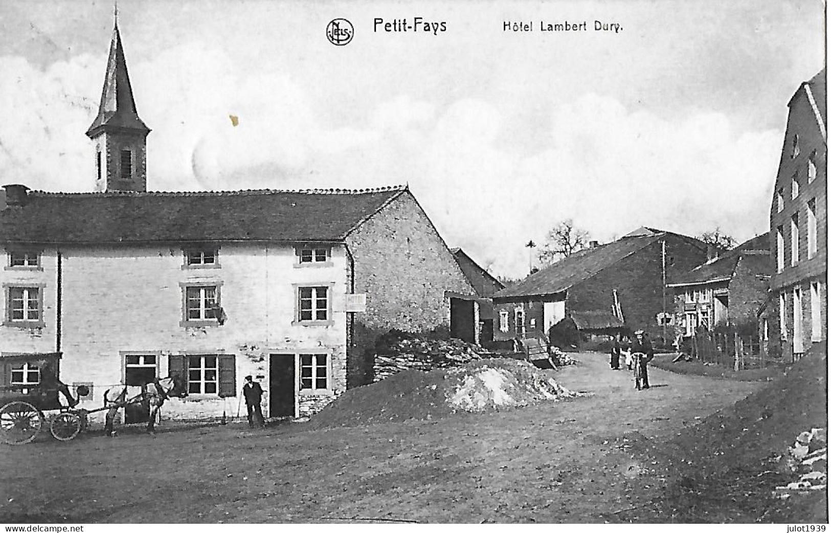 PETIT - FAYS . BIEVRE . VRESSE ..-- Hôtel LAMBERT - DURY . 1910 Vers CHARLEROI ( Melle Clarisse MARRON ) . Signé : Isabe - Bievre