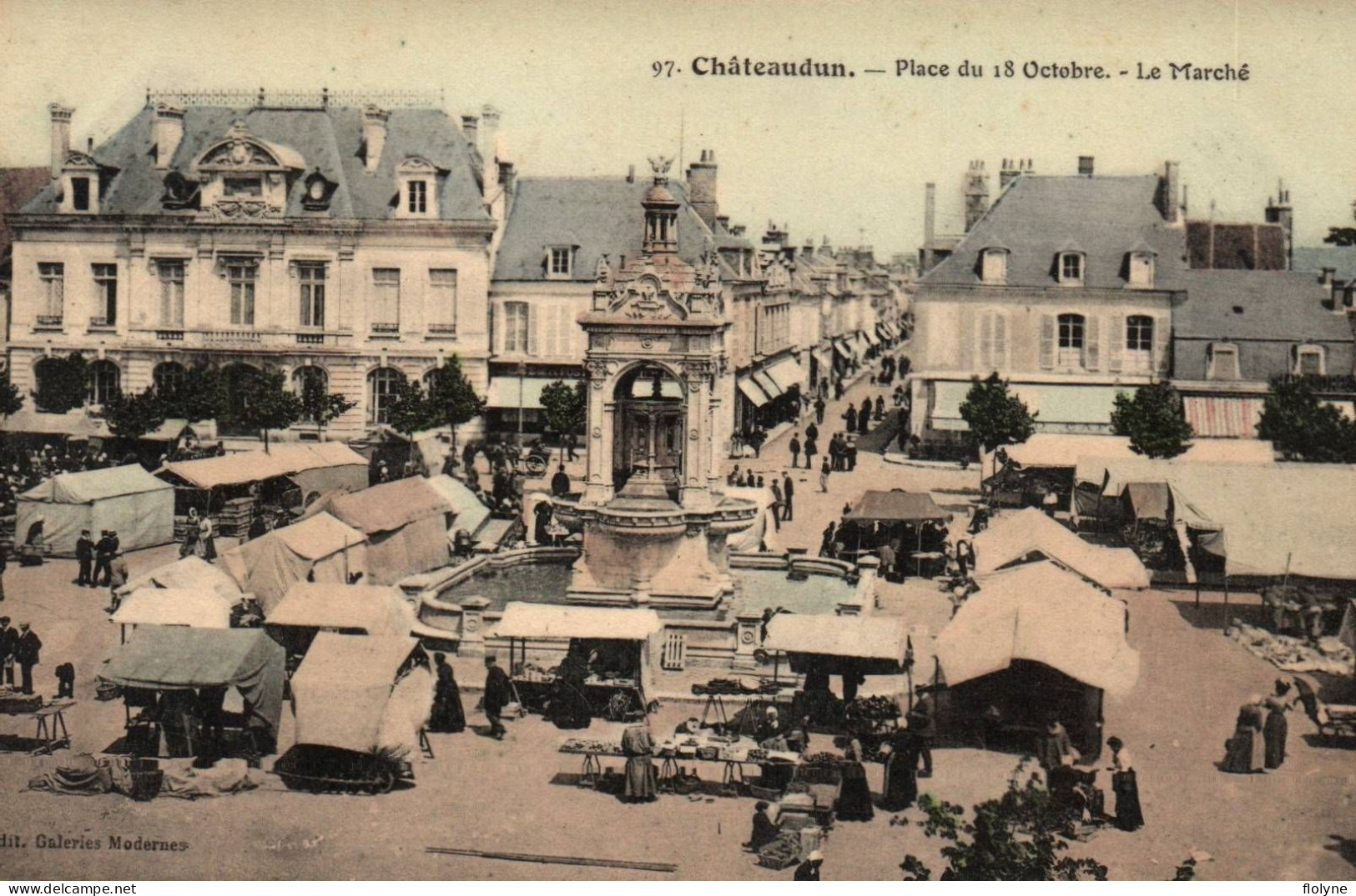 Chateaudun - Place Du 18 Octobre - Le Marché - Foire - Chateaudun