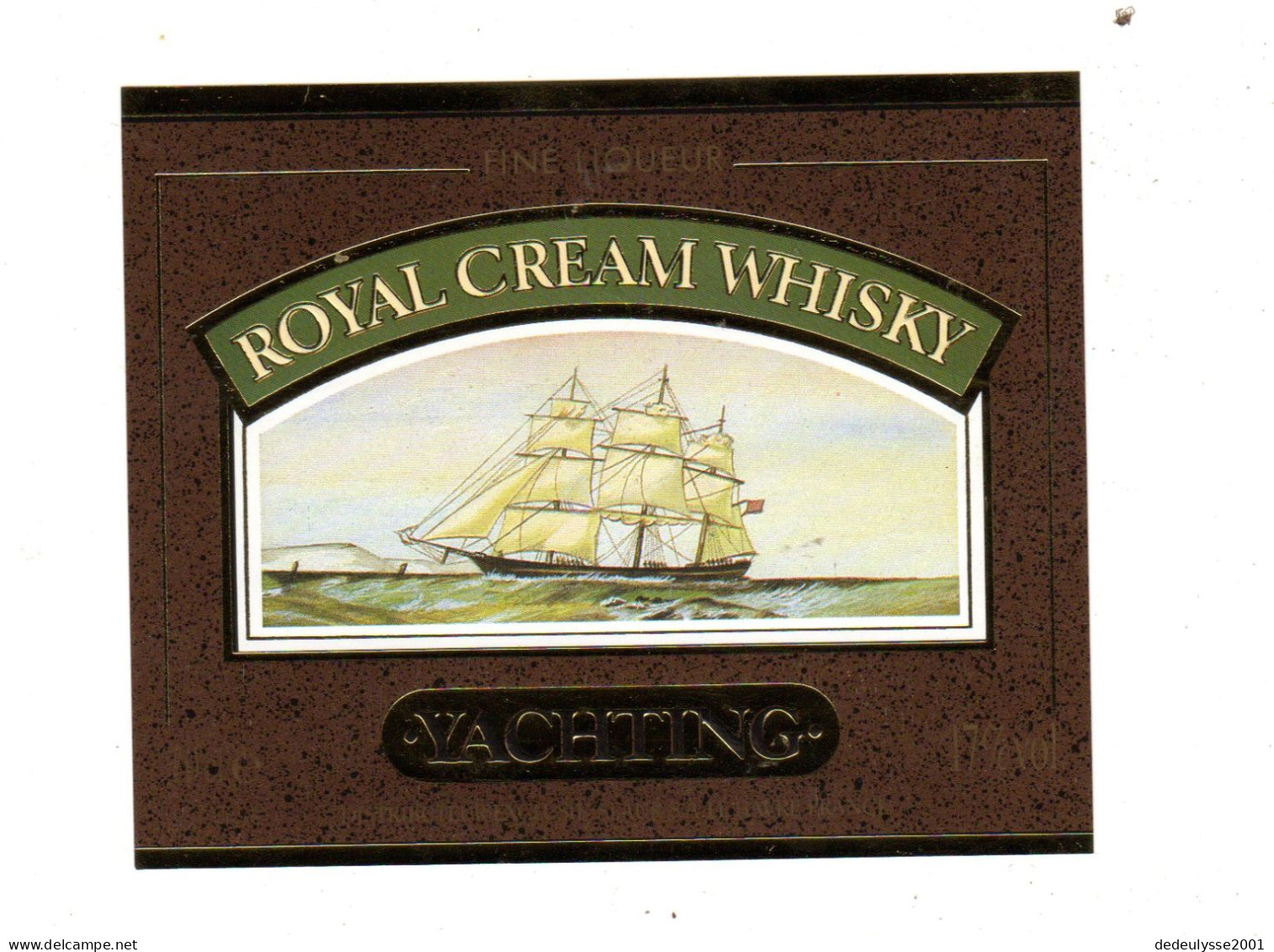 Juil23 93194   étiquette Apéritif Royal Cream  Whisky  Slaur Distributeur Le Havre - Whisky