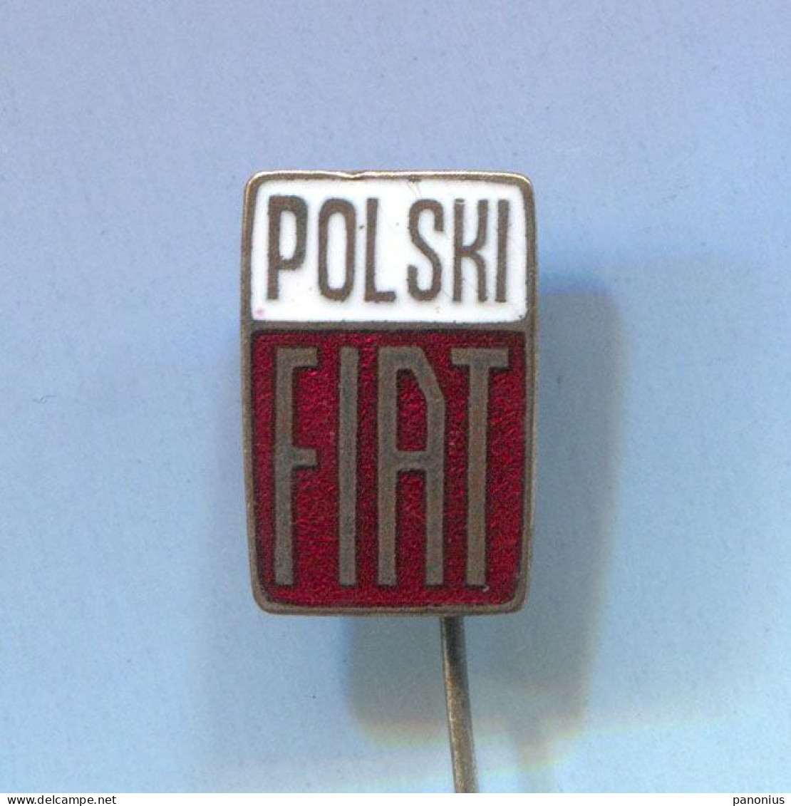 POLSKI FIAT Poland - Car Auto Automotive, Vintage Pin Badge Abzeichen, Enamel - Fiat