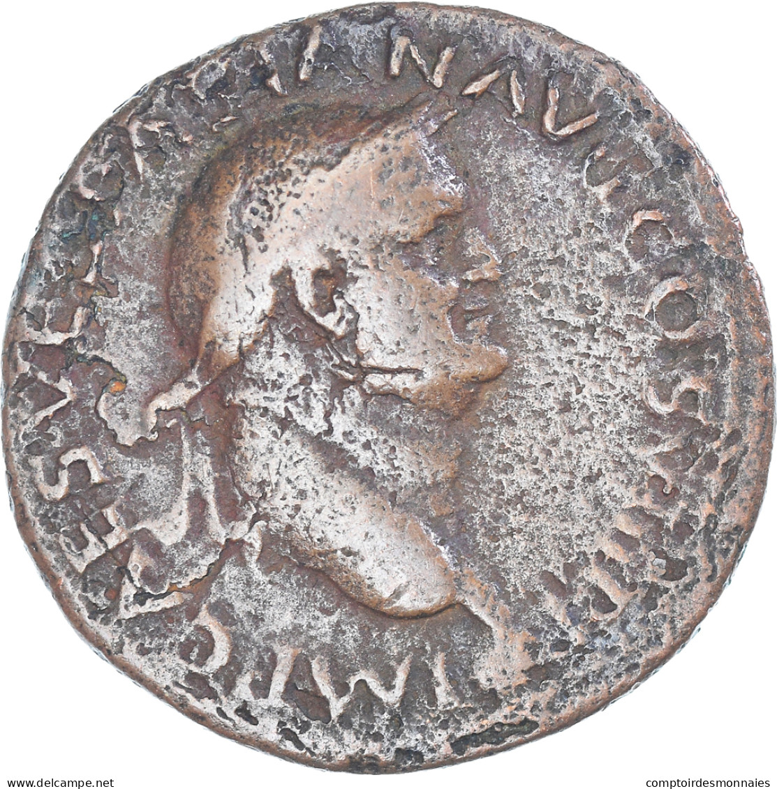 Monnaie, Vespasien, As, 77-78, Lugdunum, TB+, Bronze, RIC:1237 - La Dinastia Flavia (69 / 96)