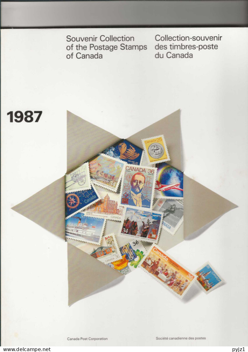1987 MNH Canada Year Book Issued By The Canadian Post Postfris** - Annate Complete