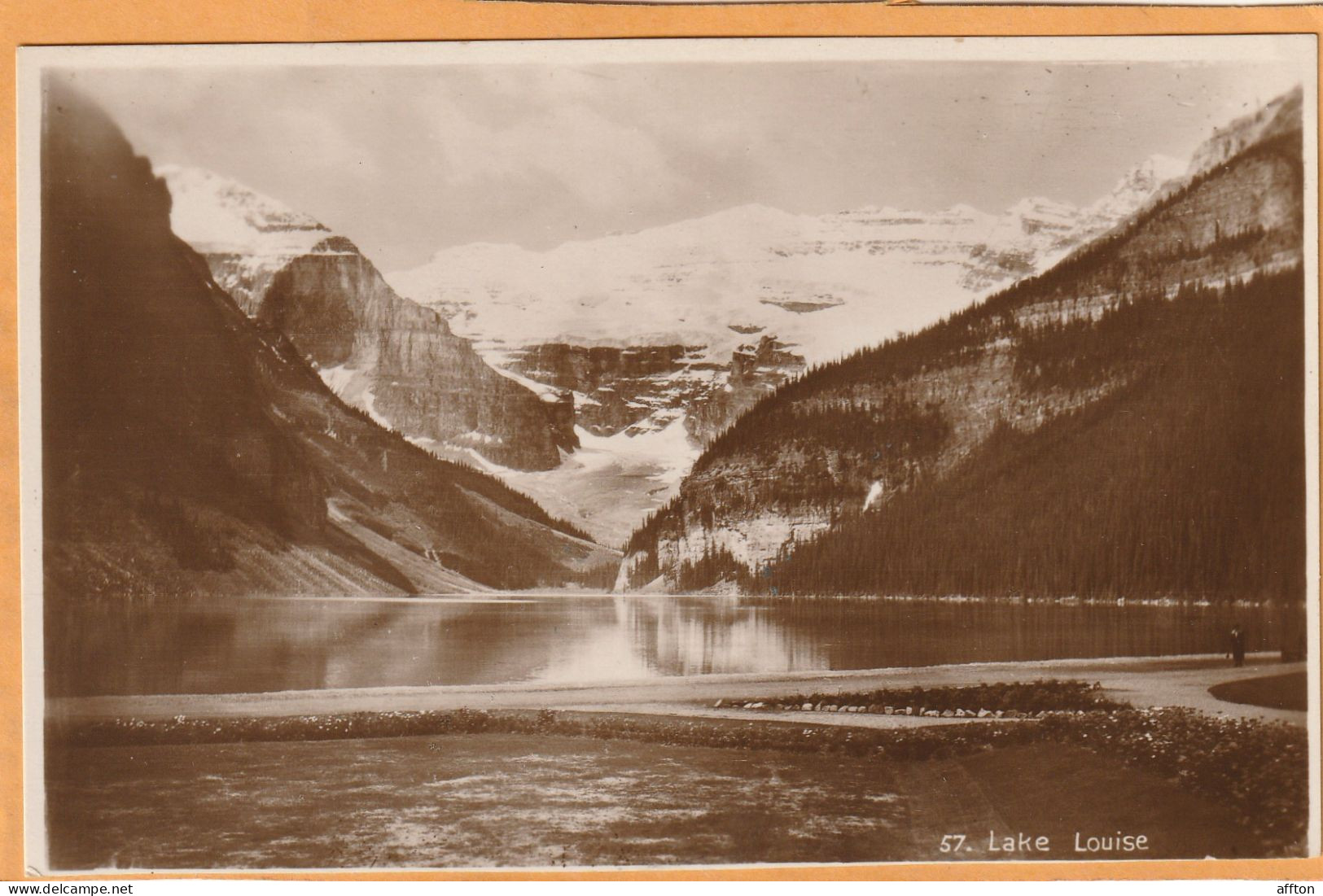 Lake Louise Alberta Canada Old Real Photo Postcard - Lake Louise