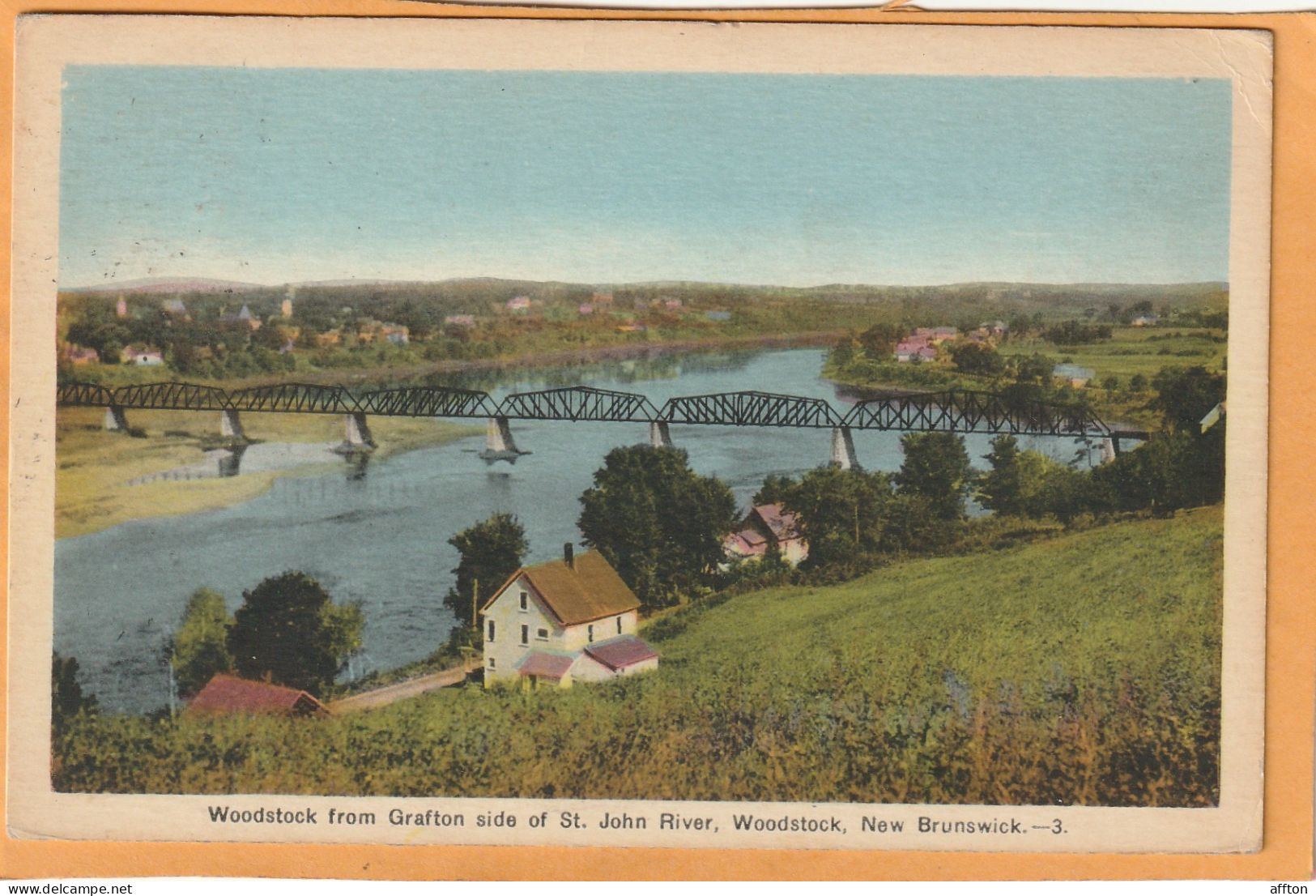 Woodstock New Brunswick Canada Old Postcard - Other & Unclassified