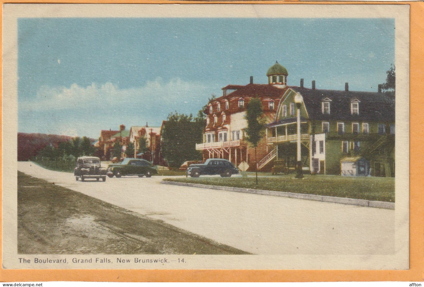 Grand Falls New Brunswick Canada Old Postcard - Grand Falls