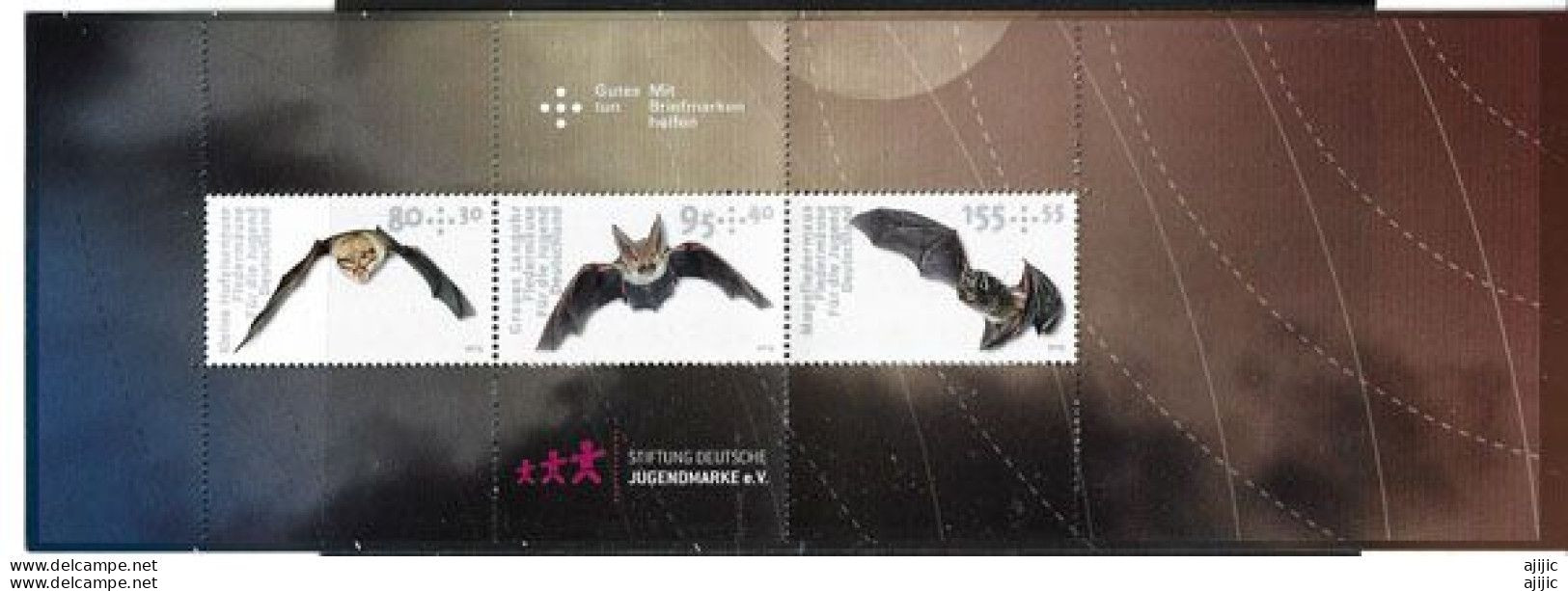 Chauve-Souris Indigènes (lesser Horseshoe Bat/grey Long-eared Bat/piggy Bat) Carnet Neuf ** 2019 ALLEMAGNE - Fledermäuse