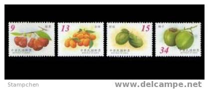 Taiwan 2003 Fruit Stamps (D) Bell Apple Kumquat Lemon Coconut Flora - Neufs