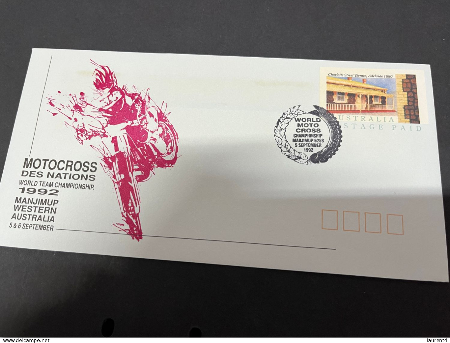 20-7-2023 (2 S 44) Australia FDC Cover - Motocross Des Nations (1992) Motorbike Racing - Moto