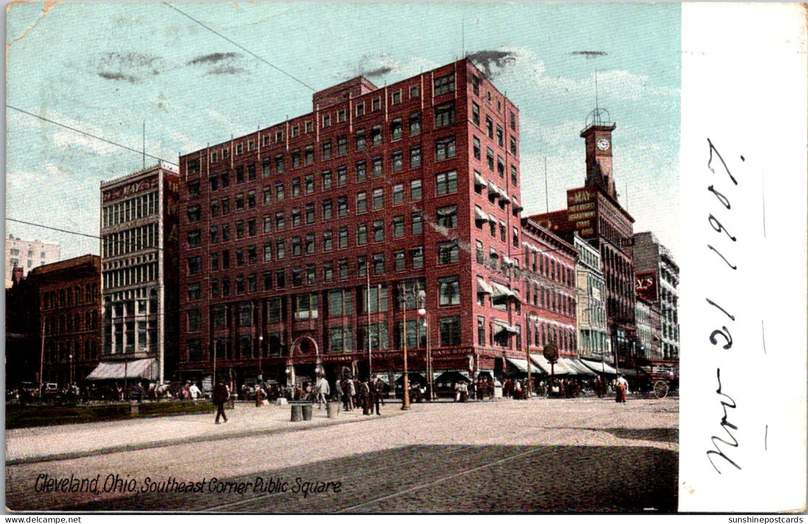 Ohio Cleveland Southeast Corner Of Public Square 1907 - Cleveland