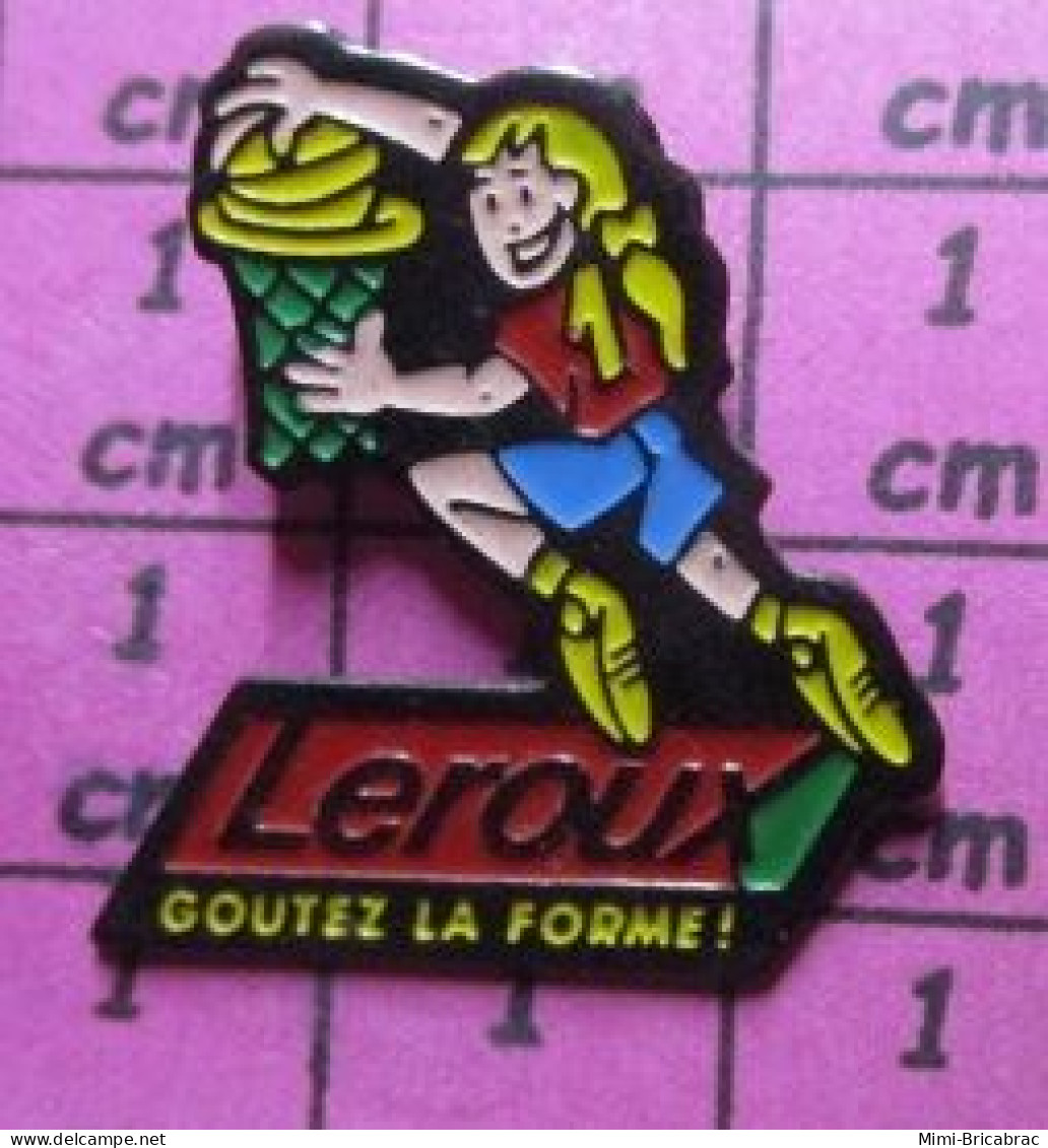 411F Pin's Pins / Beau Et Rare / SPORTS / BASKET-BALL LEROUX GOUTEZ LA FORME - Basketball