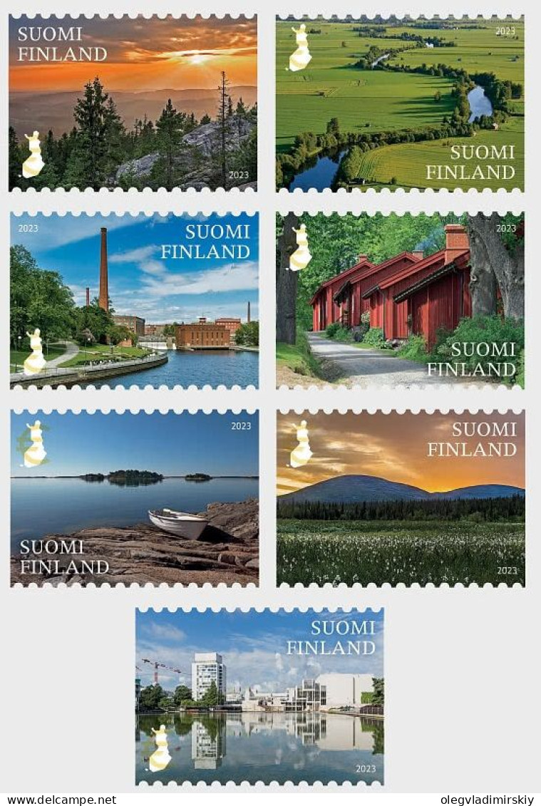 Finland Finnland Finlande 2023 Definitives National Landscapes Set Of 7 Stamps Mint - Ongebruikt