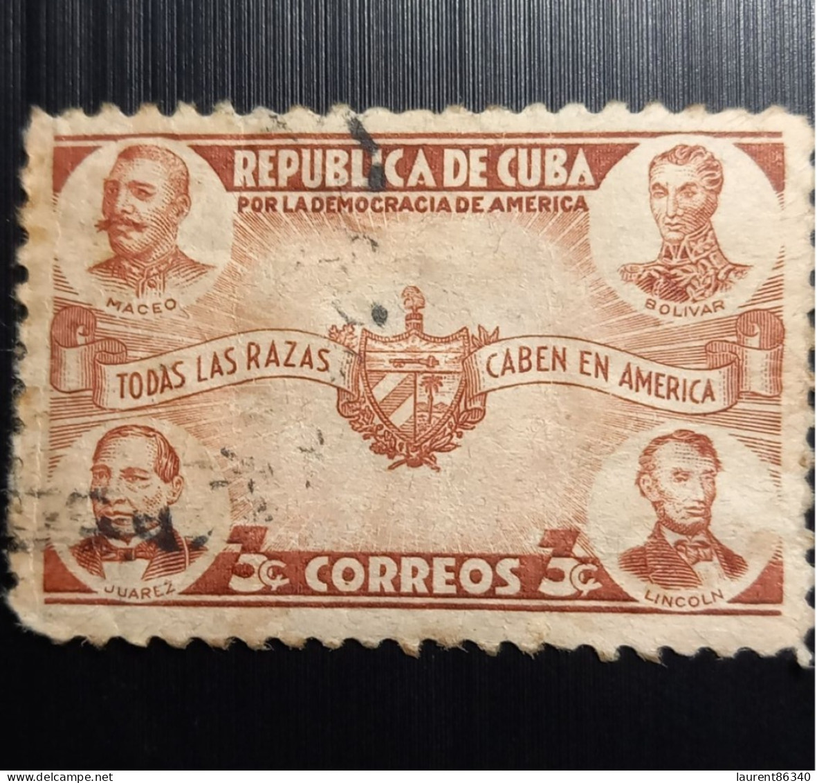 Cuba –  Lot 4 Timbres 1934 à 1954 – Politiciens, Poste Aérienne ’’Matanzas ‘’ , American Democracy & Patriots - Gebruikt