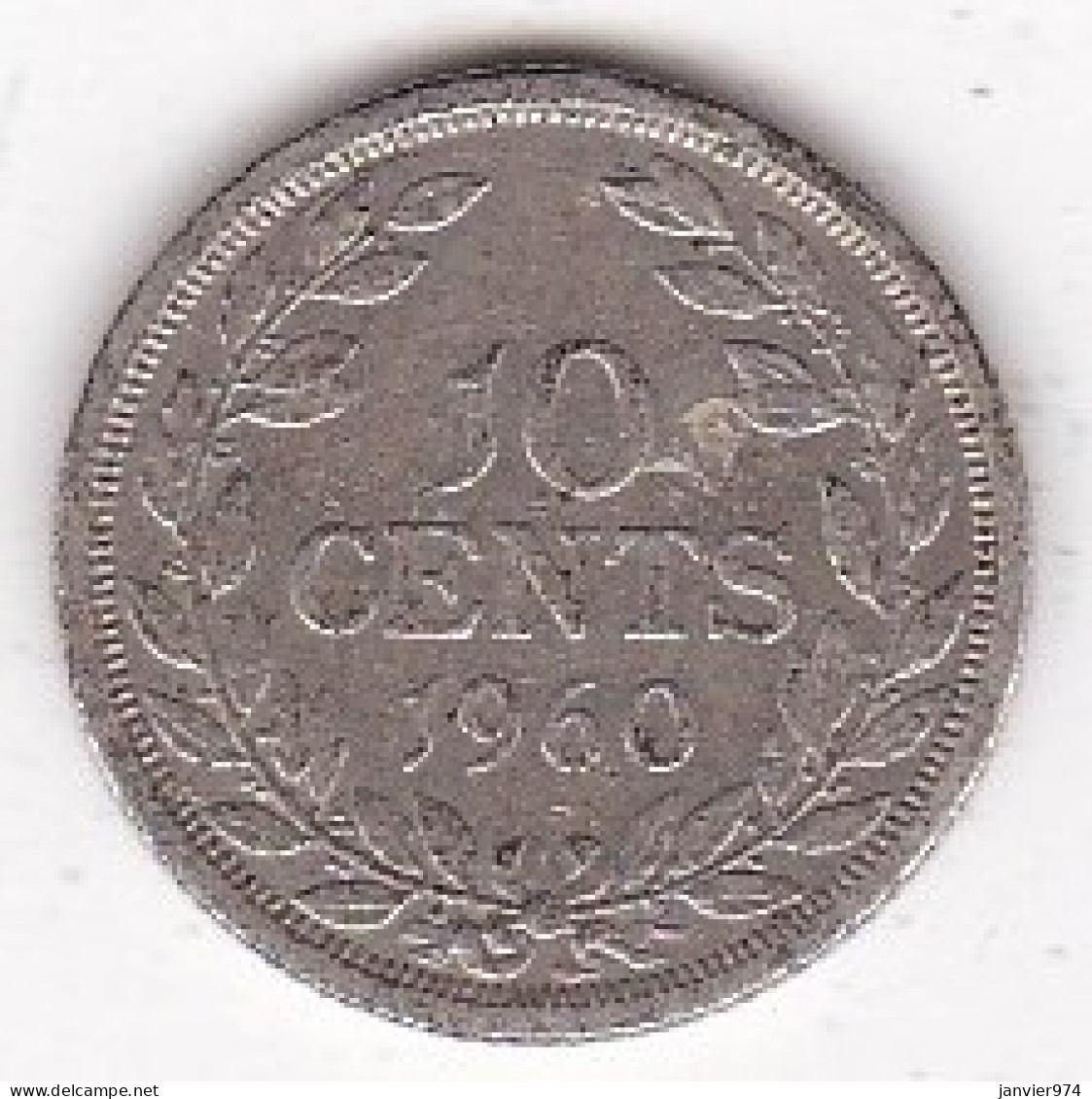 Liberia, 10 Cents 1960. Argent .KM# 15 - Liberia