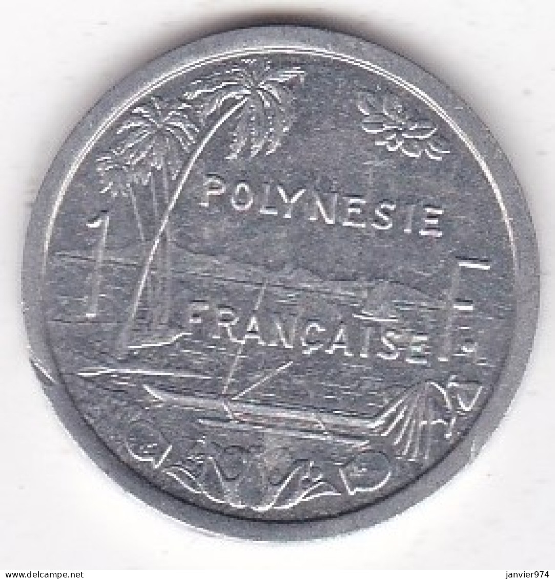Polynésie Française . 1 Franc 1990, En Aluminium - Französisch-Polynesien