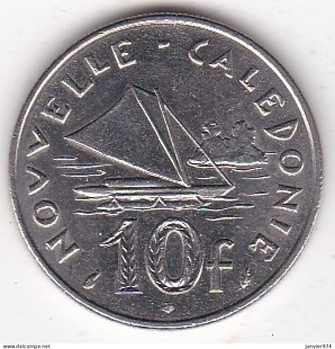 Nouvelle-Calédonie. 10 Francs 1977 . En Nickel - Nouvelle-Calédonie