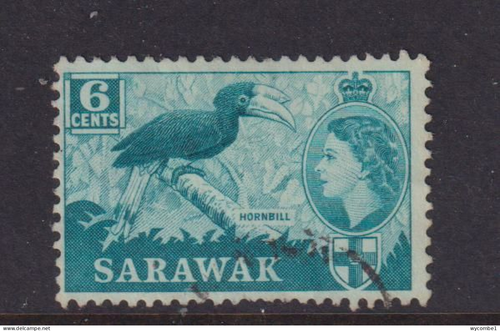 SARAWAK - 1955 Elizabeth II 6c Used As Scan - Sarawak (...-1963)