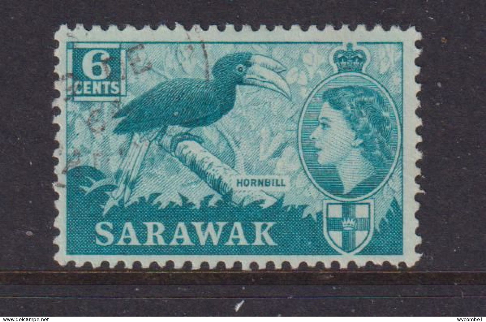 SARAWAK - 1955 Elizabeth II 6c Used As Scan - Sarawak (...-1963)
