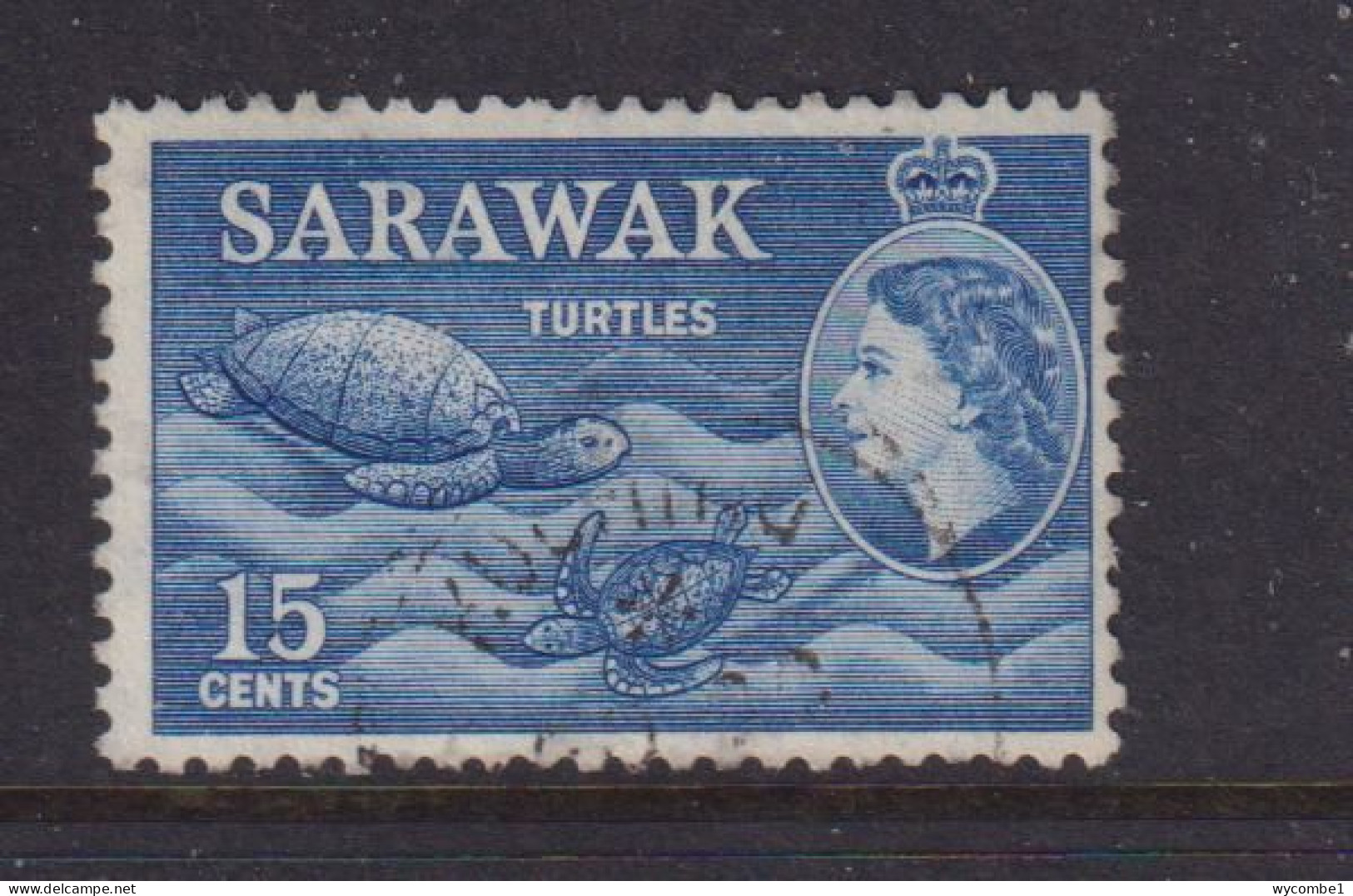 SARAWAK - 1955 Elizabeth II 15c Used As Scan - Sarawak (...-1963)