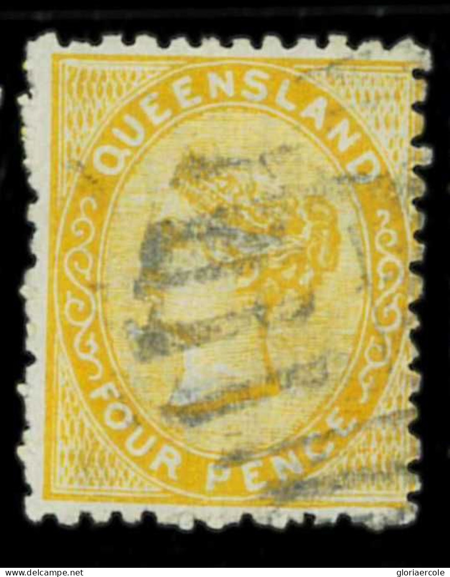 Aa5627L2   - Australia QUEENSLAND - STAMP - SG # 141   Watermark 6 - USED - Gebruikt