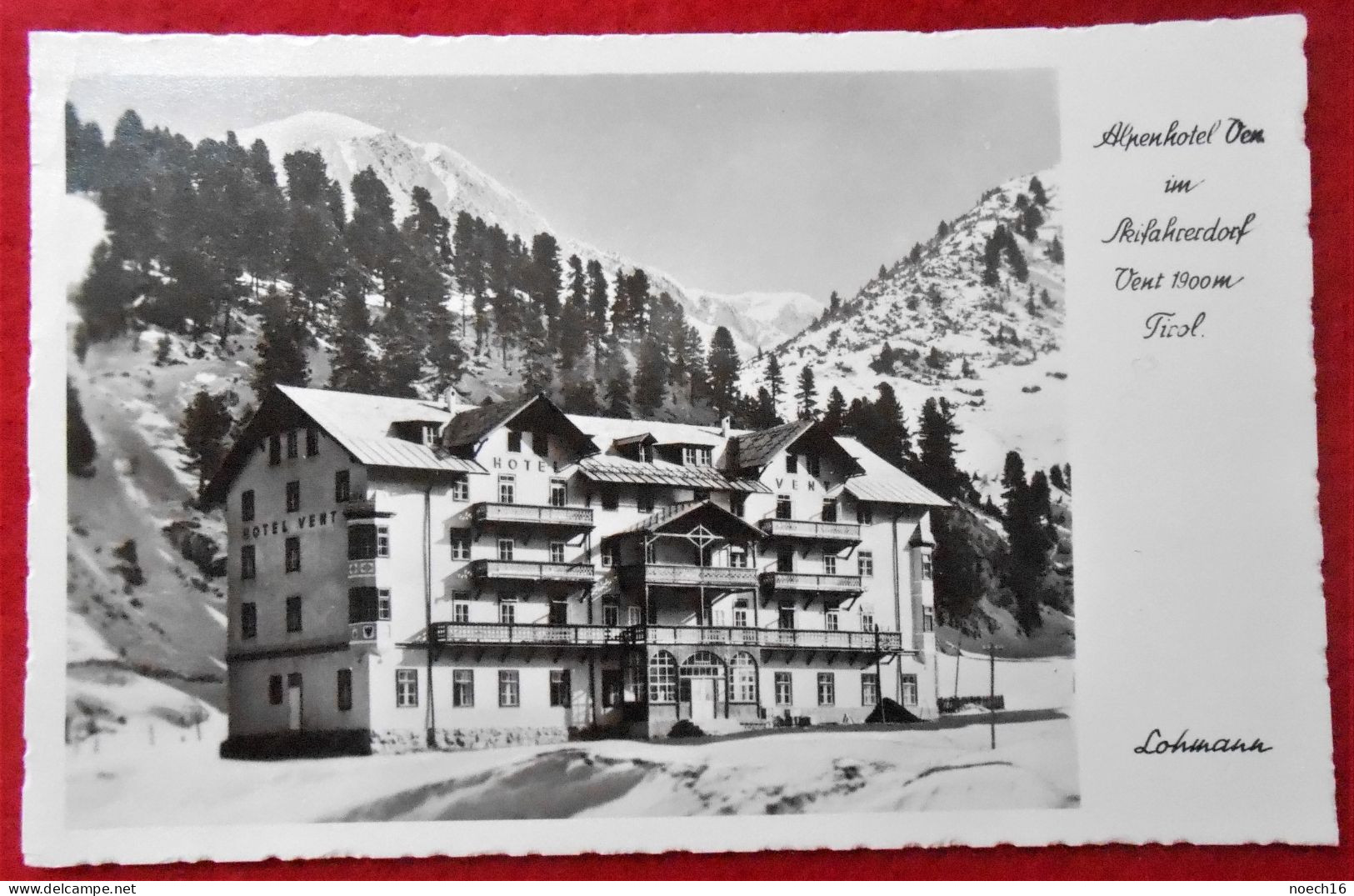 1961 Alpenhotel Vent  Im Skifahrerdorf - Tirol   "Lohmann Photo" - Sölden