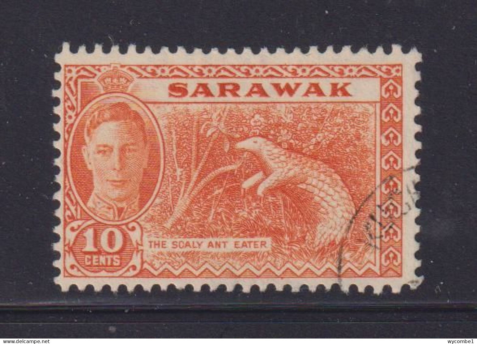 SARAWAK - 1950  George VI  10c  Used As Scan - Sarawak (...-1963)